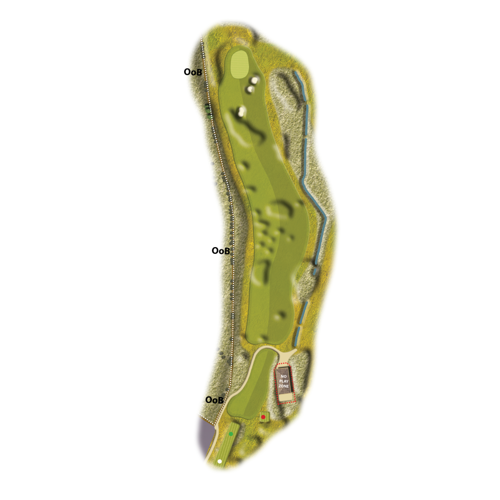 Hole 1 - Carrowdough layout