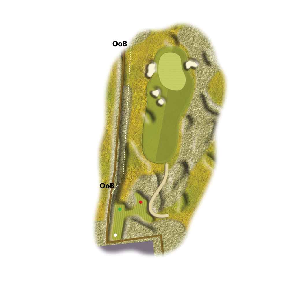 Hole 9 - Leathros layout