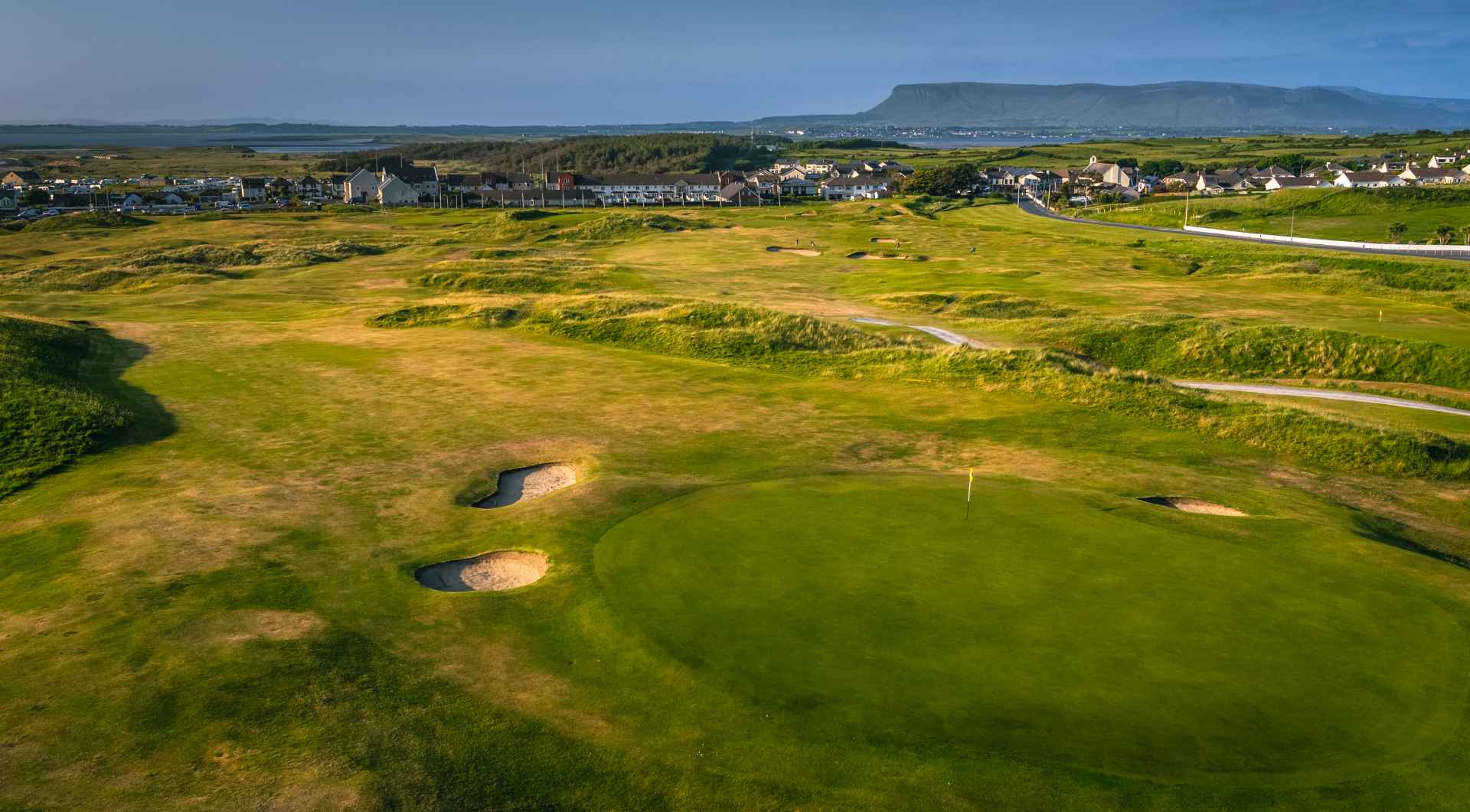 Hole 12 - Carrowbunnaun - aerial view of the green