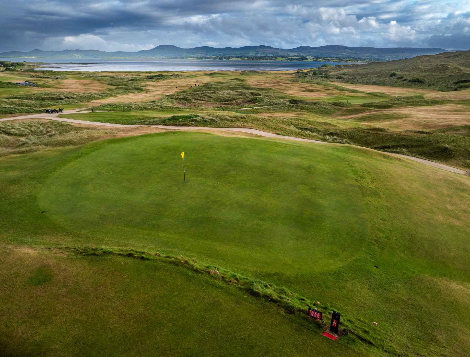 Hole 15 - Misgaun Maeve - aerial view of the green