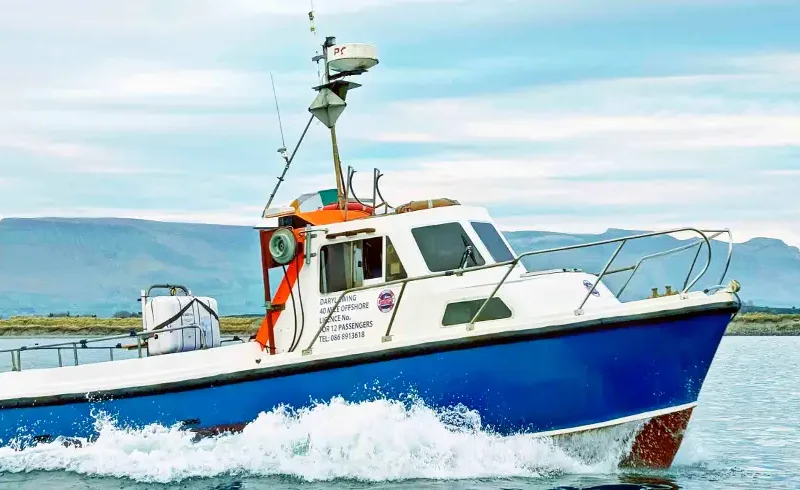 Sligo Boat Charters boat in water